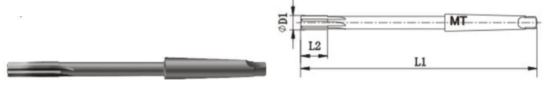 2106B reamer peiriant llafn byr shank tapr