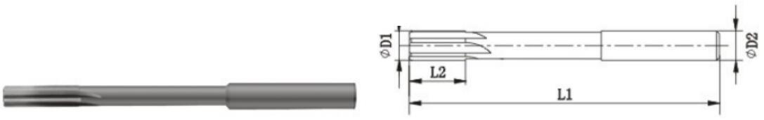 2120A Gígùn shank kukuru abẹfẹlẹ ẹrọ reamer