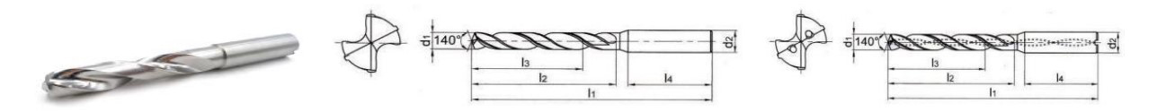 Твердосплавное ступенчатое сверло для нержавеющей стали и алюминия
