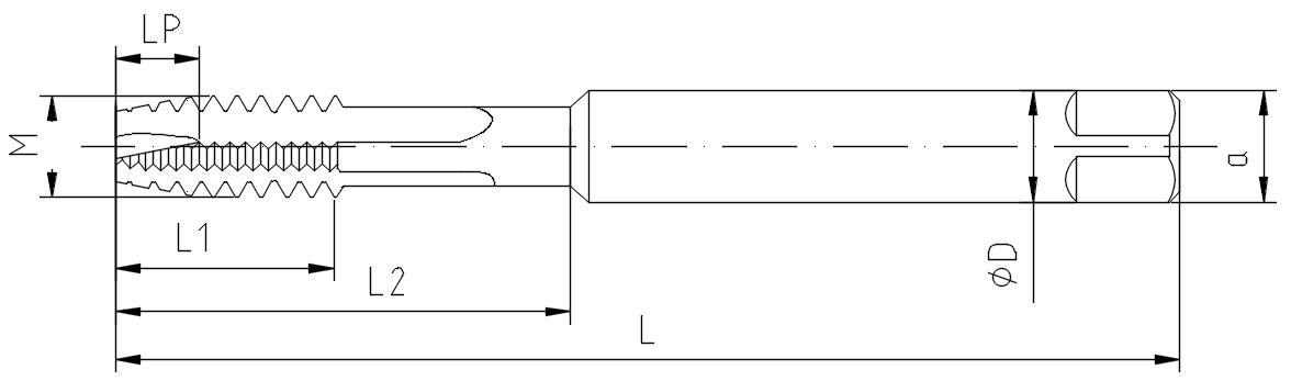 Formgewindebohrer für Ölfilter-T610